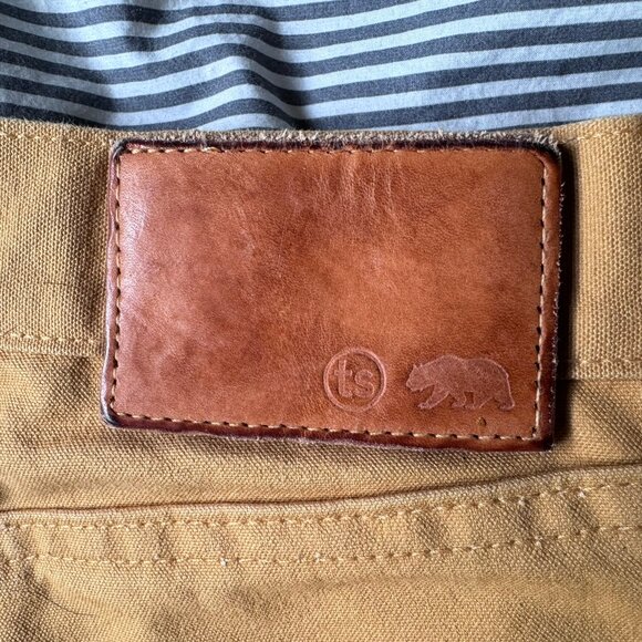 Taylor Stitch - The Wharf Pant in British Khaki Selvage 32 × 34 - Picture 4 of 7